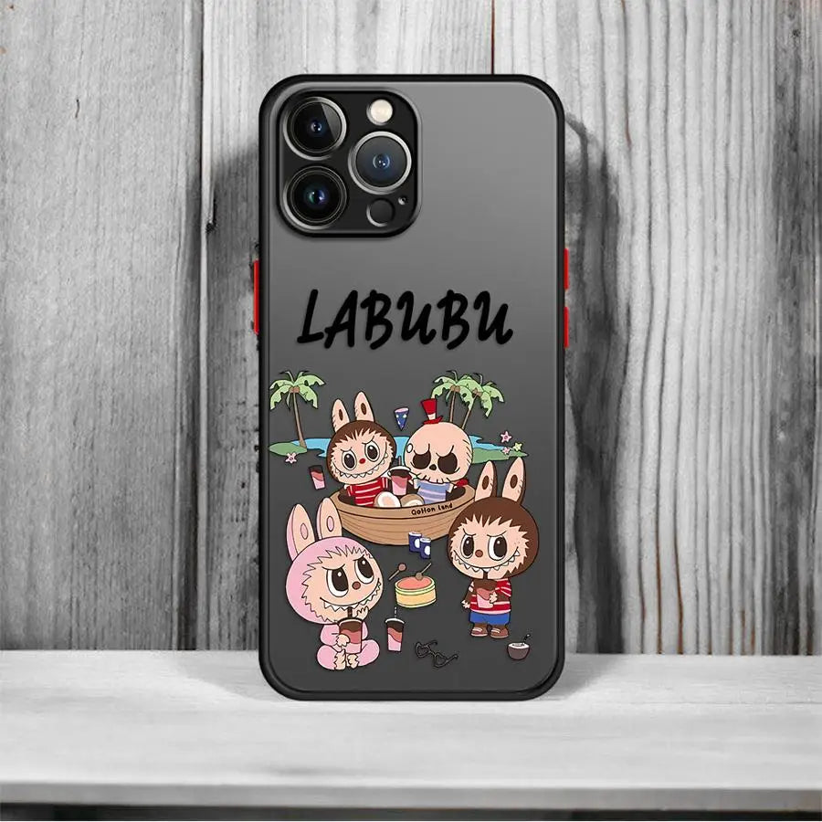  Cartoon Labubu TPU iPhone Case