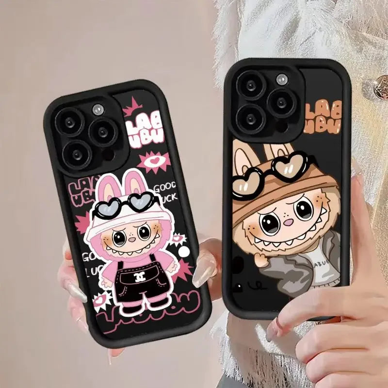 Labubu Cartoon Couple iPhone Case