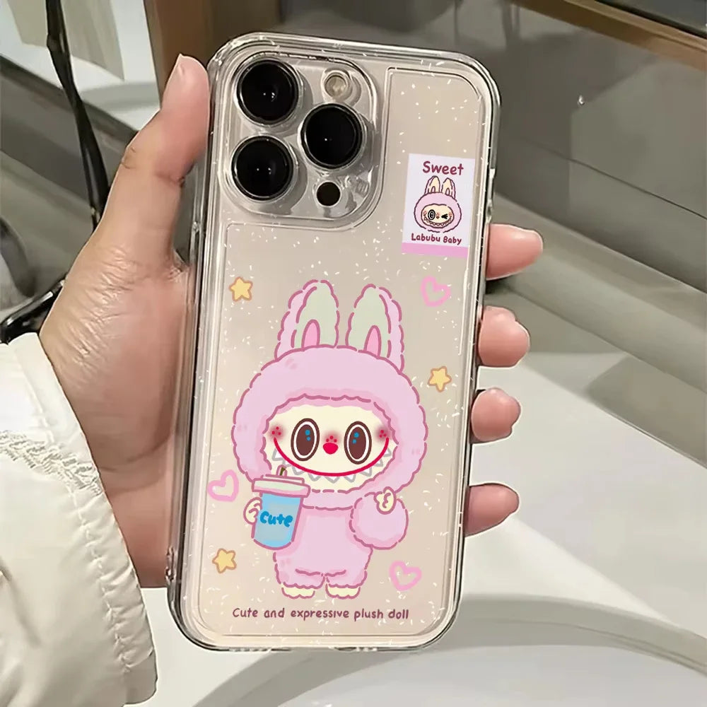 Labubu Cartoon Transparent Case