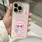 Labubu Cartoon Transparent Case