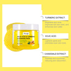 Hoygi Turmeric Cleansing Pads Facial Exfoliating Daily Cleansing Remove Dead Skin