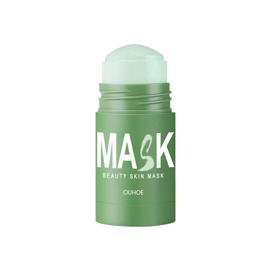 Organic Green Tea Mud Mask Deep Cleaning Oil Control Moisturize Hydrating Skin Rose Rotating Cream