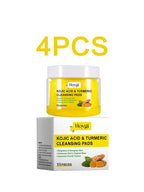 Hoygi Turmeric Cleansing Pads Facial Exfoliating Daily Cleansing Remove Dead Skin