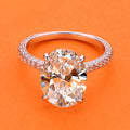 Luxury 5 Carat Oval Cut Ring