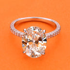 Luxury 5 Carat Oval Cut Ring