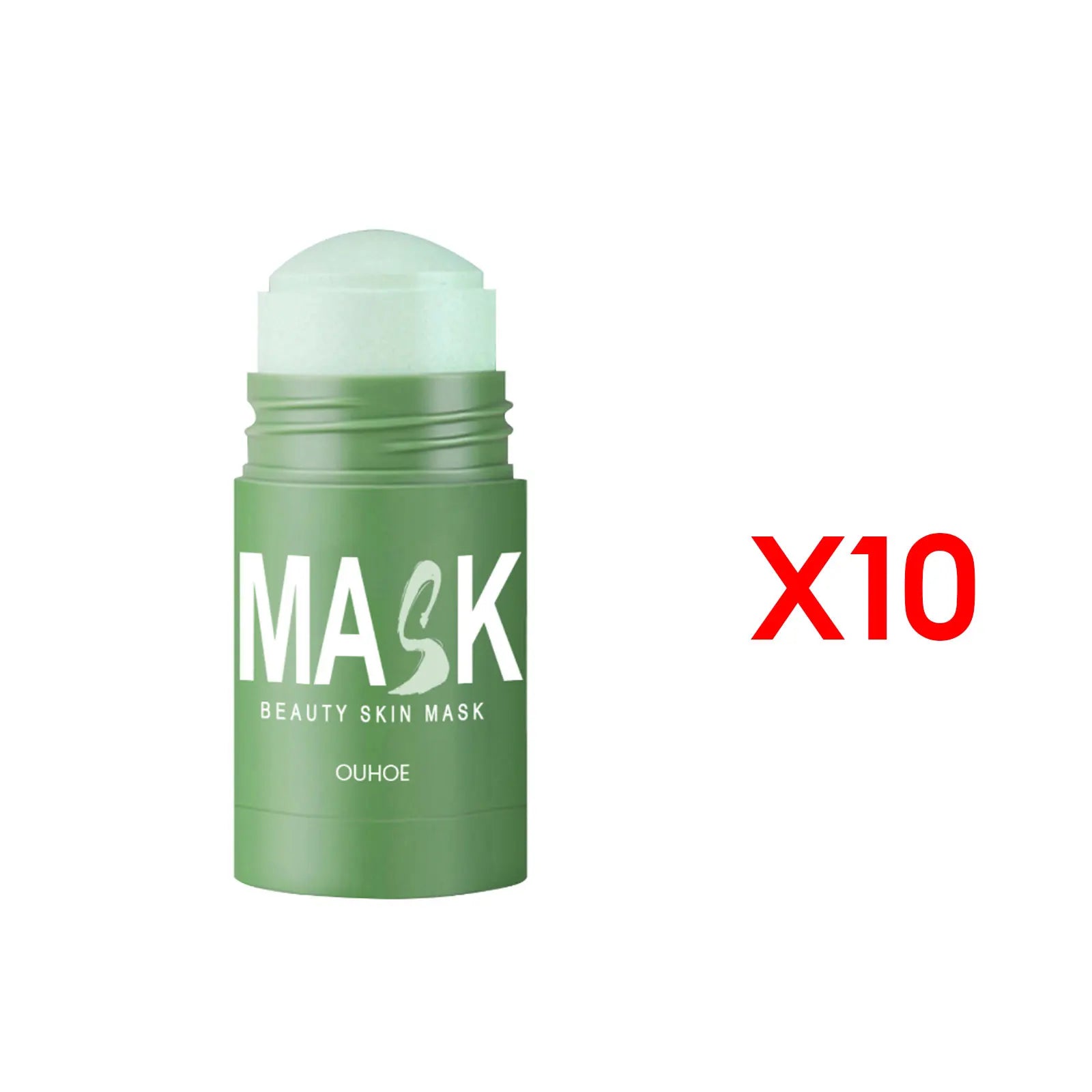 Organic Green Tea Mud Mask Deep Cleaning Oil Control Moisturize Hydrating Skin Rose Rotating Cream