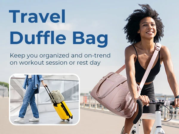 BAGSMART Travel Duffel Bag Gym Bag With Wet Pocket