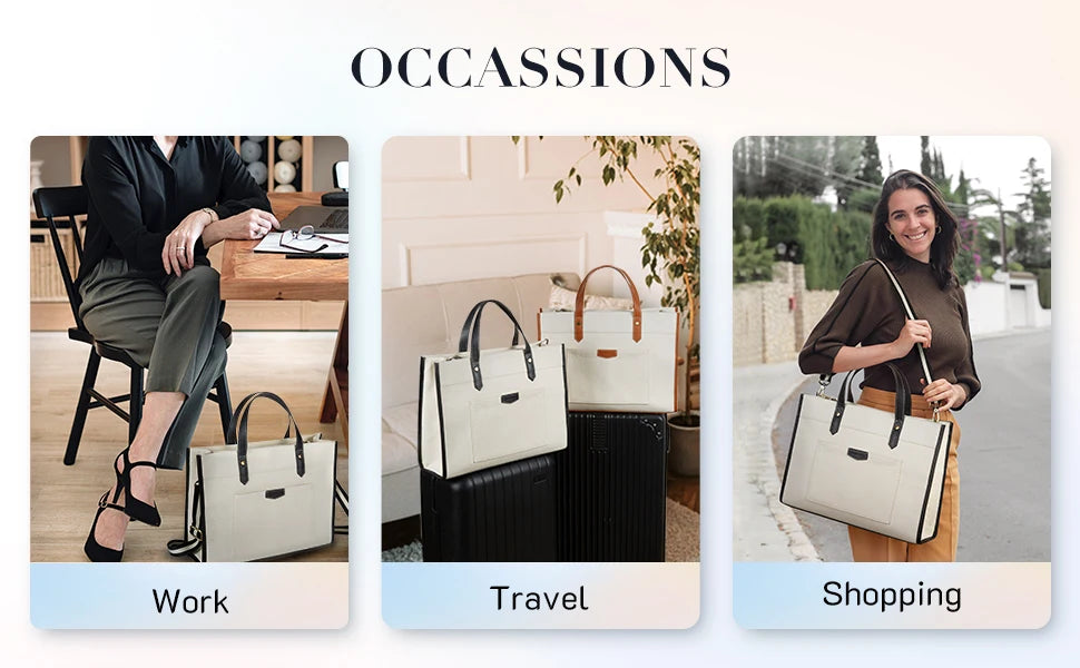 Missnine Leopard Print Tote Bag Canvas Laptop Shoulder Bag