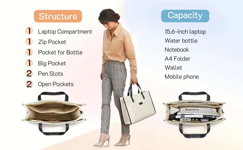 Missnine Leopard Print Tote Bag Canvas Laptop Shoulder Bag