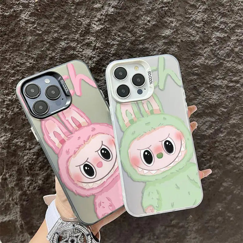Cartoon Labubu Acrylic iPhone Case