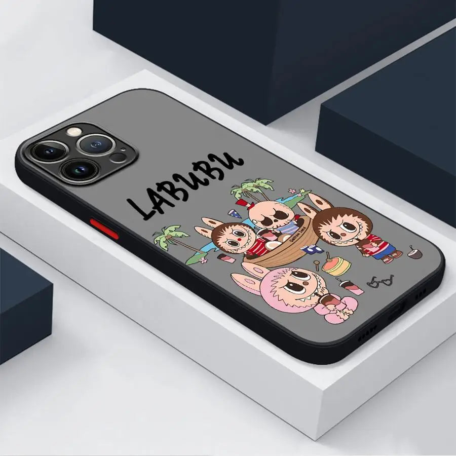  Cartoon Labubu TPU iPhone Case