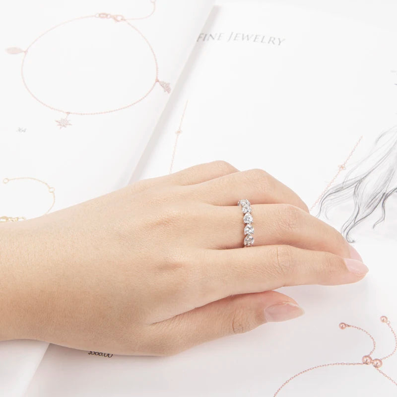 925 Sterling Silver Wedding Engagement Full Enternity