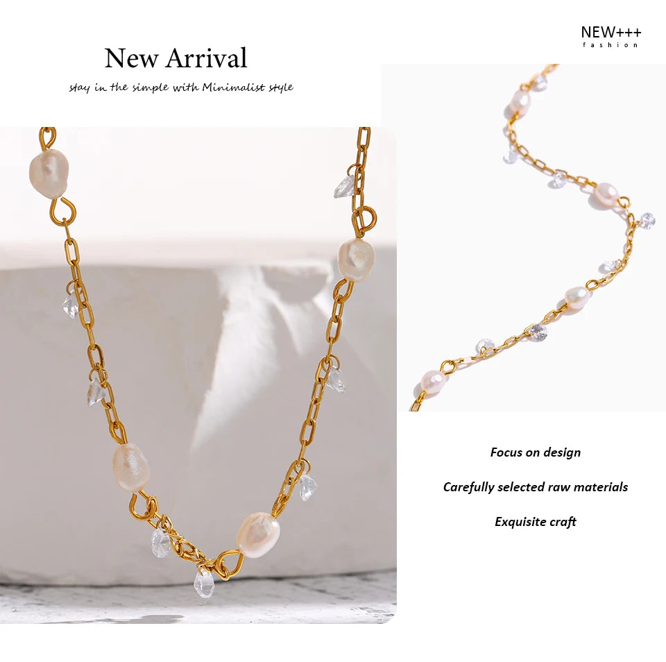 Yhpup 316L Stainless Steel Chain Necklace