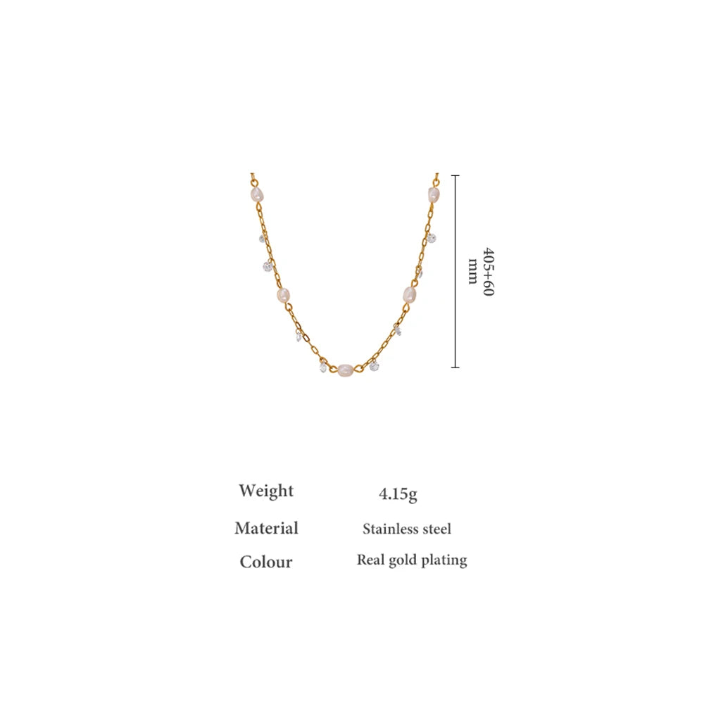 Yhpup 316L Stainless Steel Chain Necklace