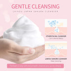 LAlKOU Japan Sakura Gentle Cleansing Facial Shrink Pores Deep Clean Oil Control Remove Blackhead Moisturizing