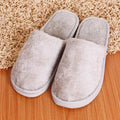 Women Home Slippers Autumn Winter Warm Furry Plush Shoes Indoor Bedroom Light EVA Couple Cotton Slipper Solid Soft Flip Flops - Imbasat