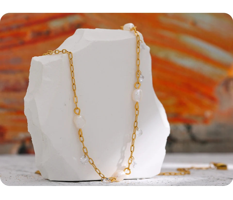 Yhpup 316L Stainless Steel Chain Necklace