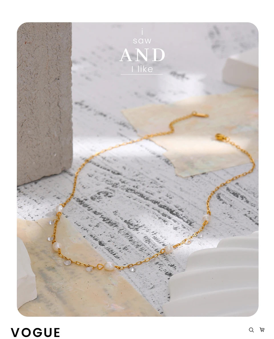 Yhpup 316L Stainless Steel Chain Necklace