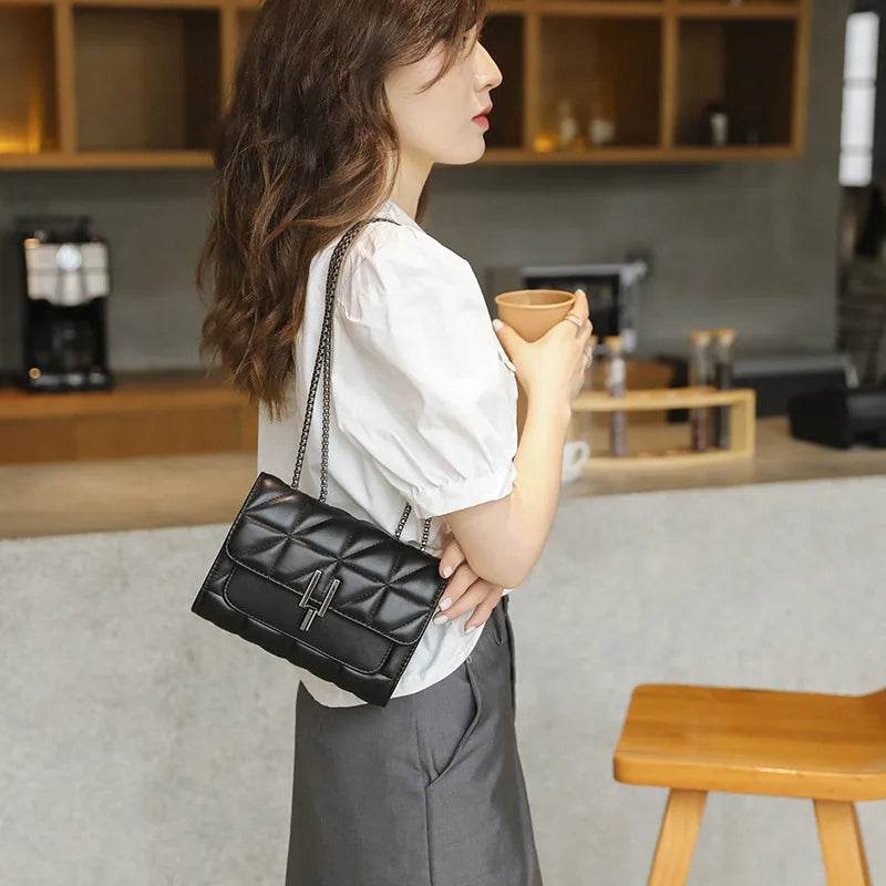 Luxury Designer Shoulder Bag Handbag Women Leather Chain Crossbody Bags For Women's Handbags Messenger Female Clutch Bags - Imbasat