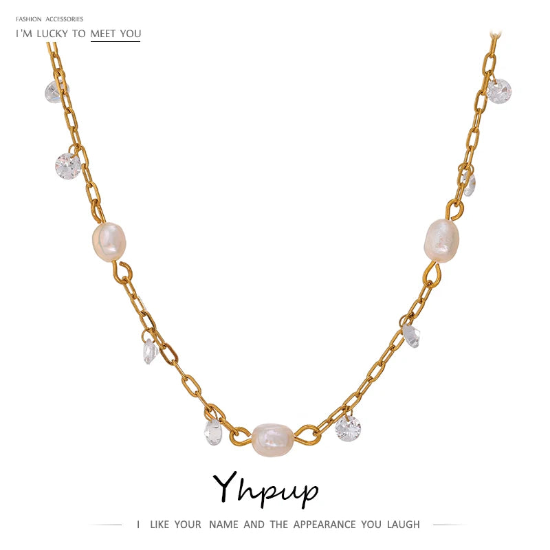 Yhpup 316L Stainless Steel Chain Necklace