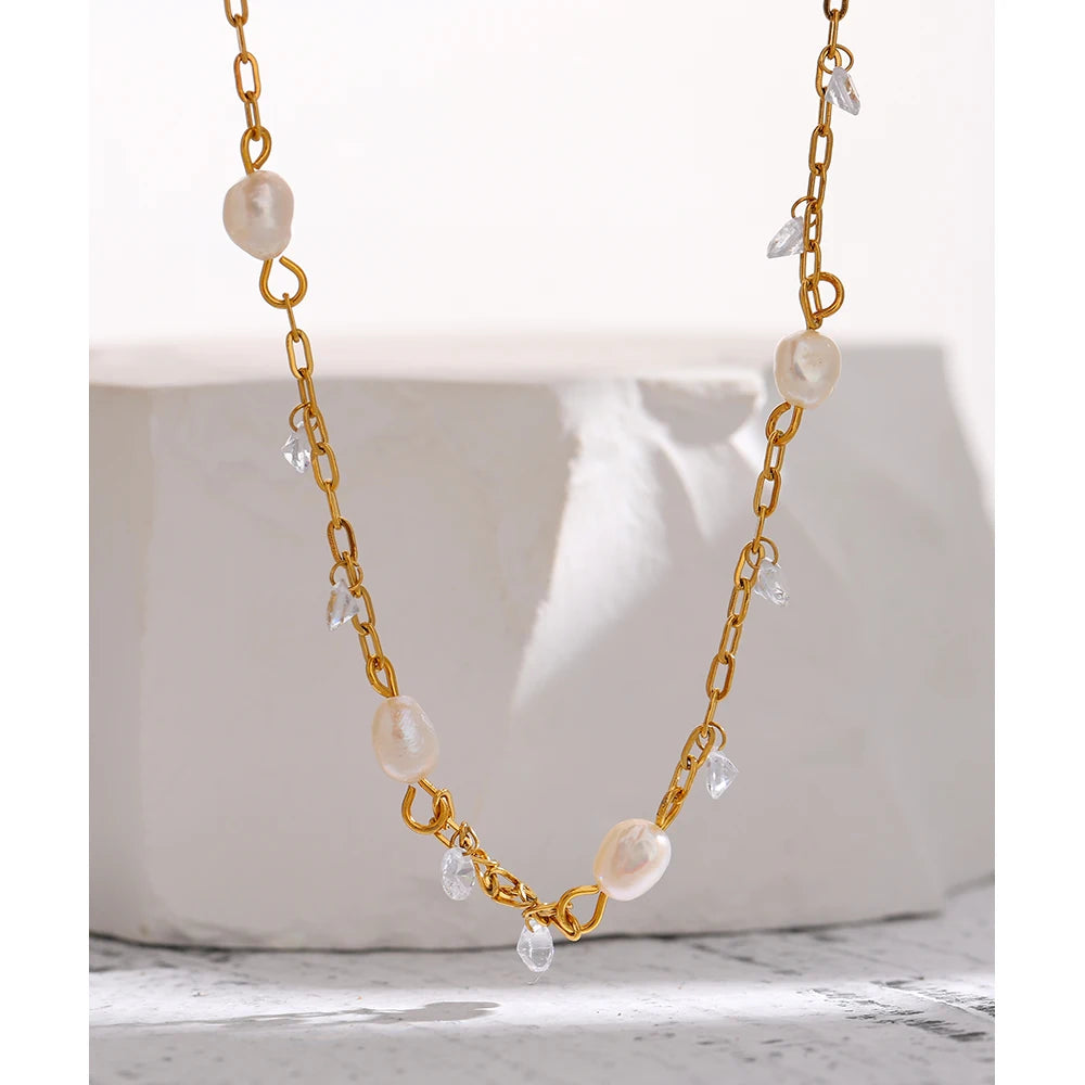 Yhpup 316L Stainless Steel Chain Necklace