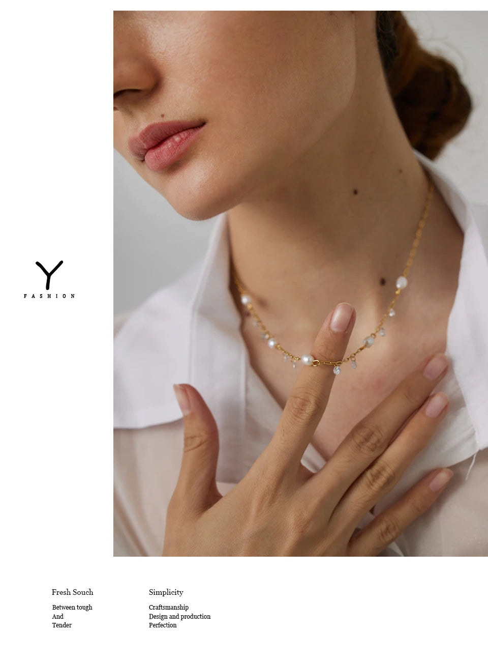 Yhpup 316L Stainless Steel Chain Necklace