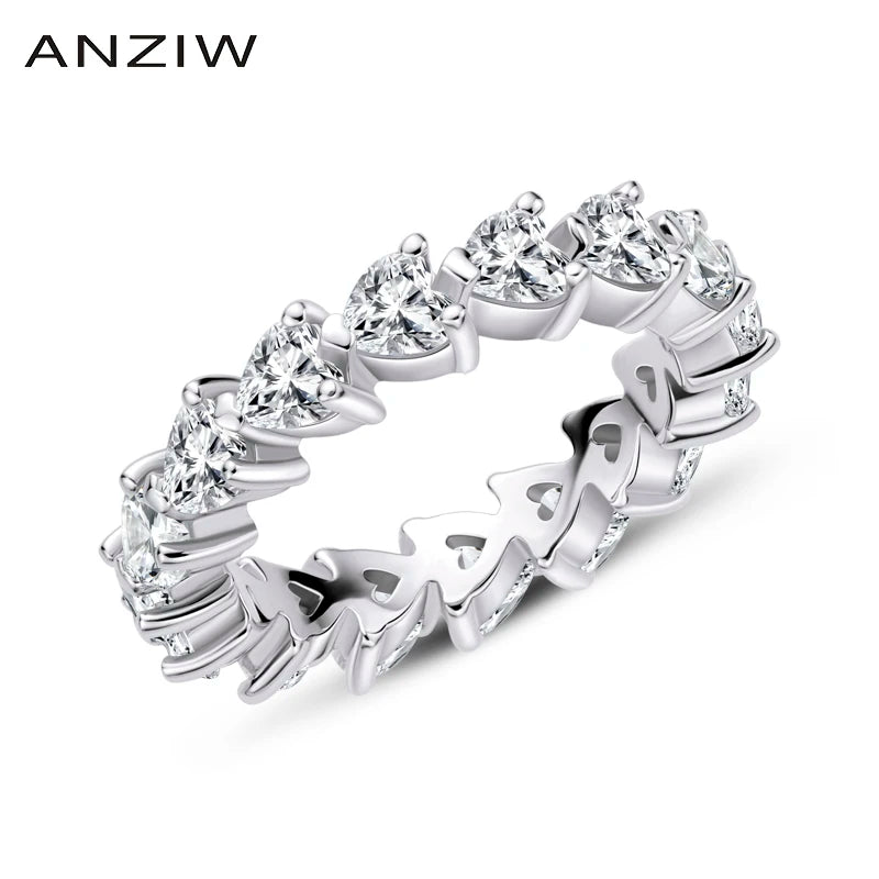 925 Sterling Silver Wedding Engagement Full Enternity