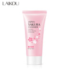 LAlKOU Japan Sakura Gentle Cleansing Facial Shrink Pores Deep Clean Oil Control Remove Blackhead Moisturizing