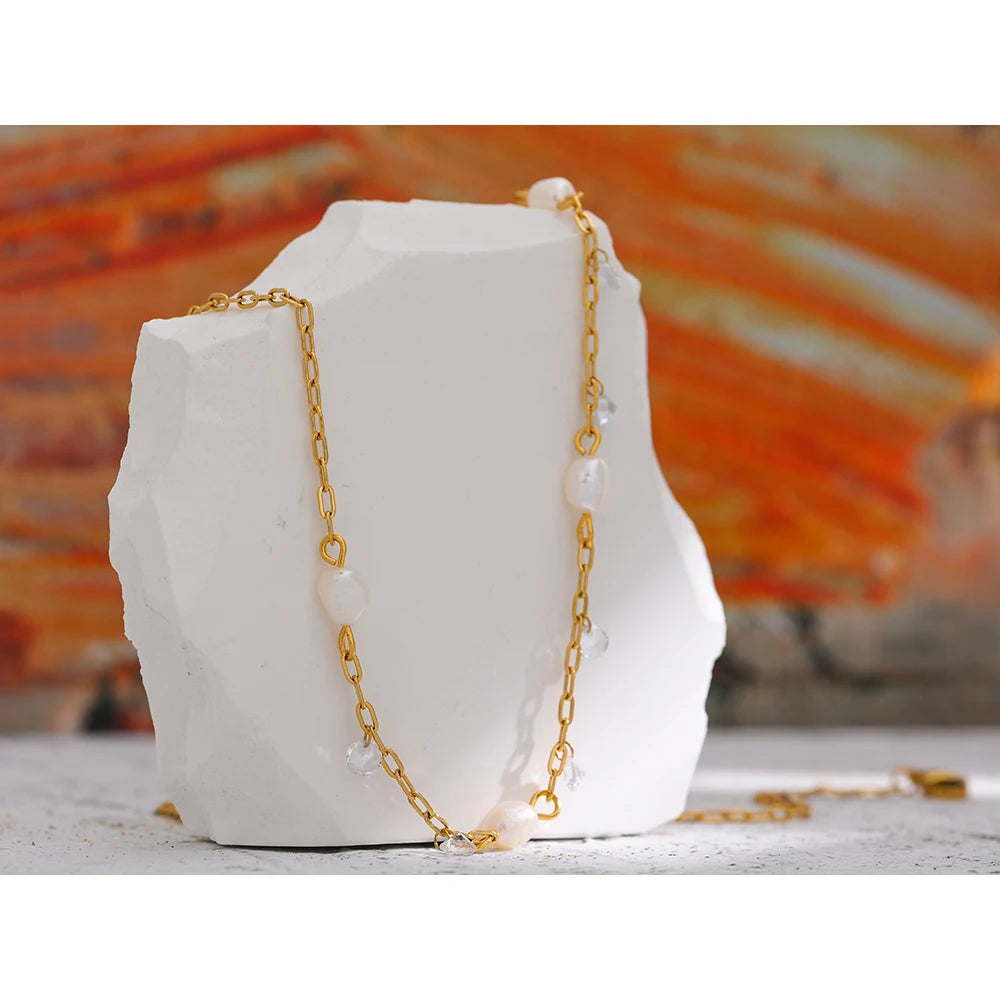 Yhpup 316L Stainless Steel Chain Necklace