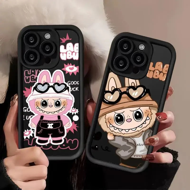 Labubu Cartoon Couple iPhone Case