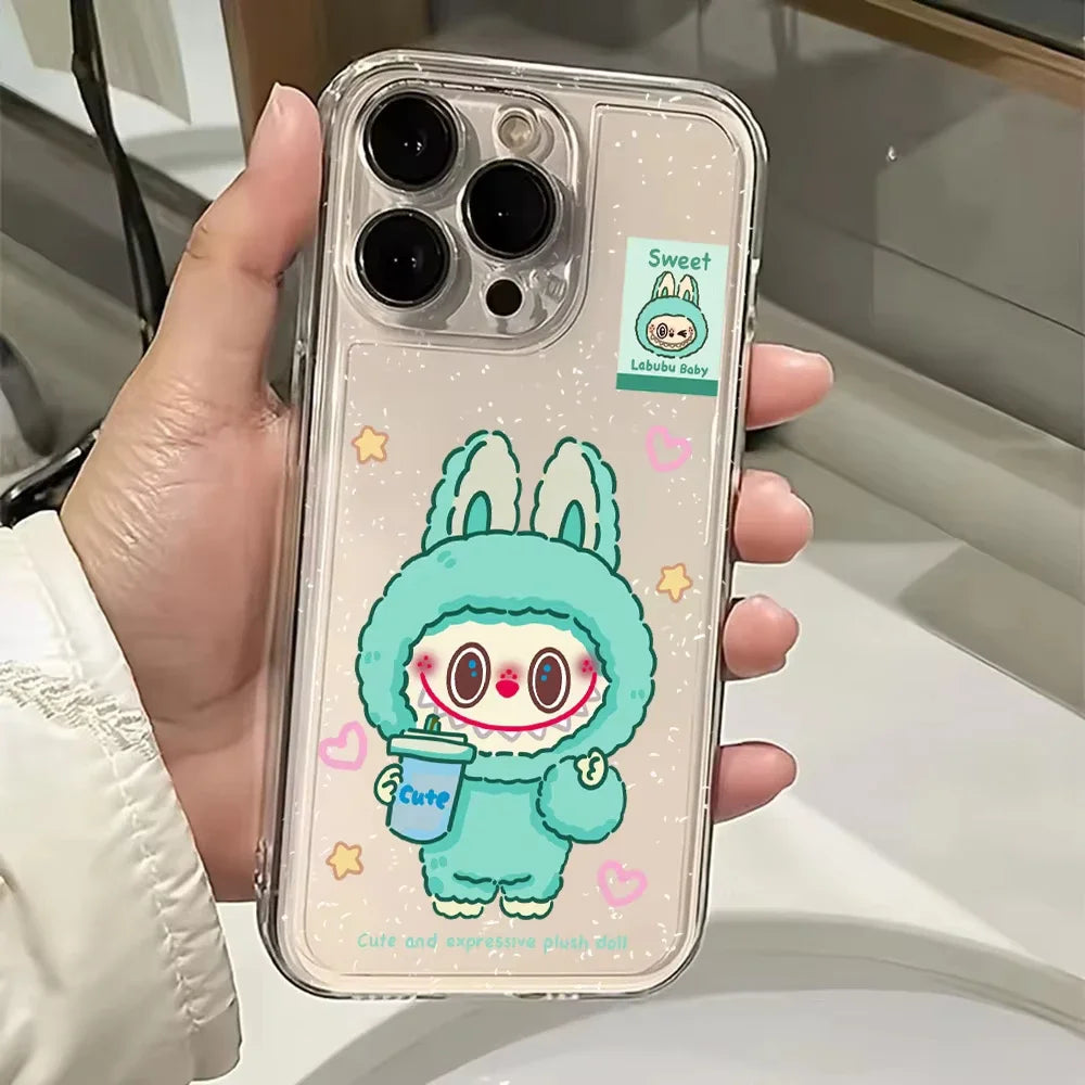 Labubu Cartoon Transparent Case