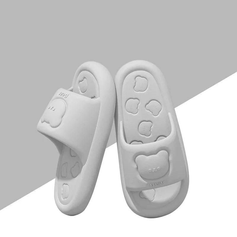 Summer EVA Soft Soled Women Slippers Indoor Home Casual Flat Flip Flops Bathroom Non-slip Sandals Outdoor Men Beach Slides Shoe - Imbasat