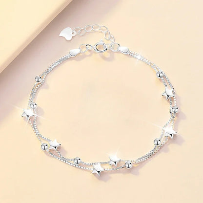 Luxury 925 Sterling Silver Bracelet for Woman Vintage Original Lucky Beads Ball Adjustable Bracelets Designer Jewelery Gifts