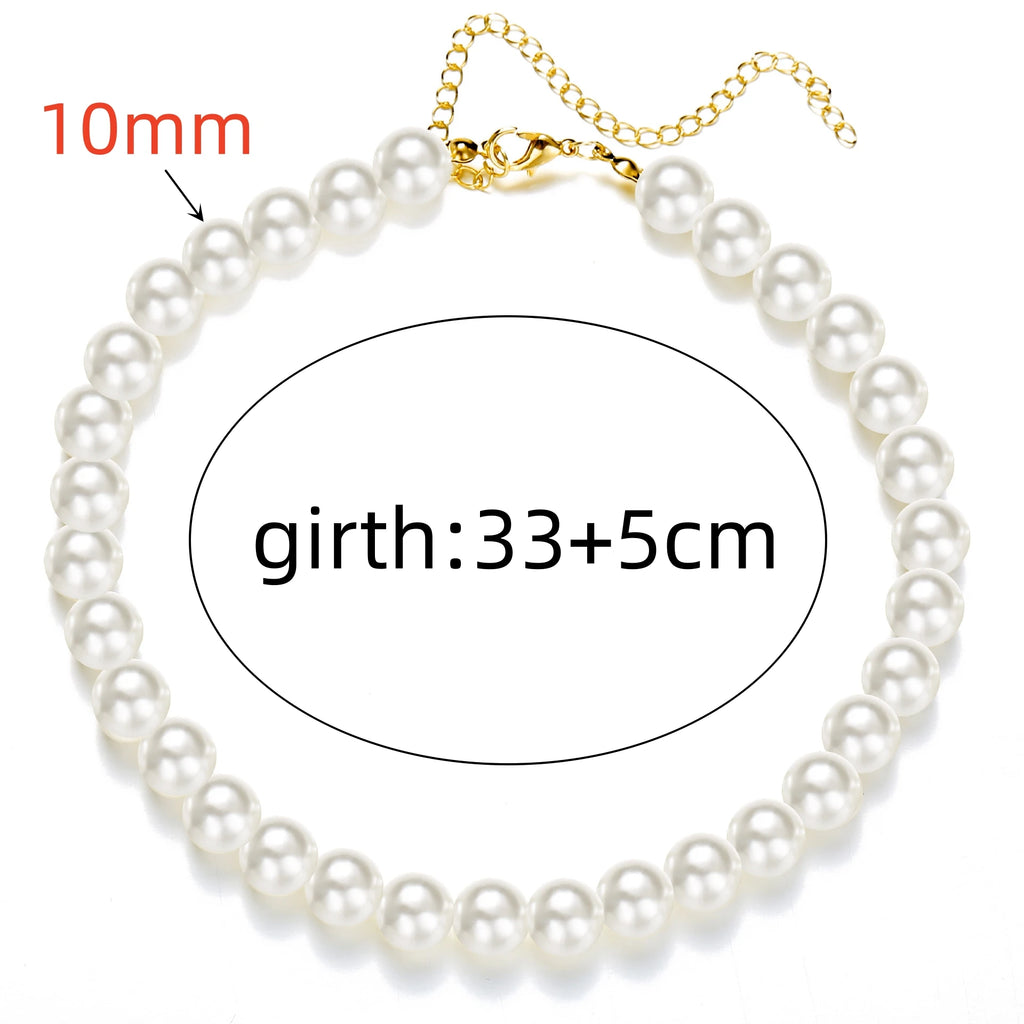 White Pearl Chokers Necklace