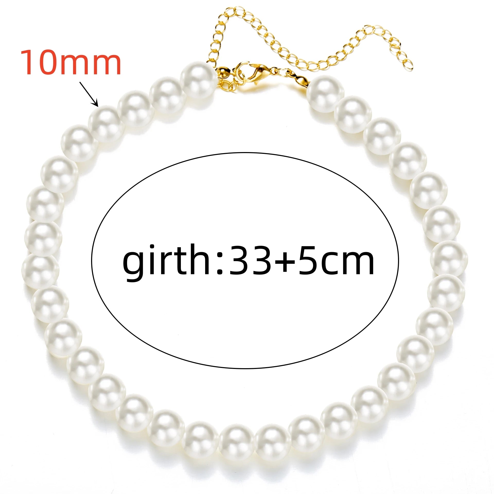 White Pearl Chokers Necklace