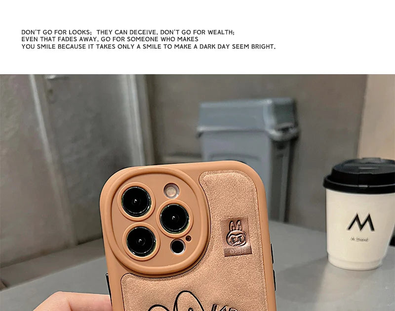 Labubu Handheld Rope Phone Case For IPhone