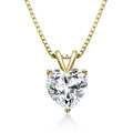 2.0 Carat Heart Shape Moissanite Pendant Silver 925