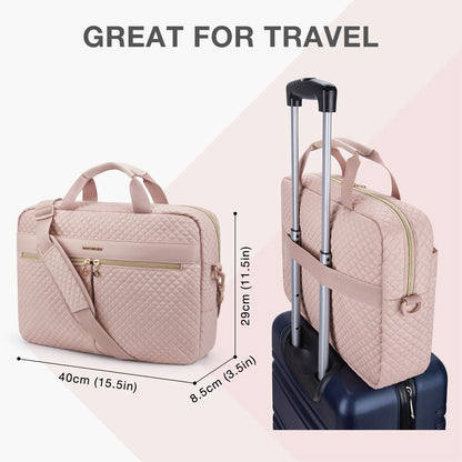 BAGSMART 15.6/17.3'' Laptop bags for woman Briefcase office Shoulder HandBag Office Travel Business Computer Bag Notebook pouch