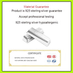 INZATT Real 925 Sterling Silver Hollow Bow Stud Earrings For Women Party Trendy Fine Jewelry Minimalist Accessories - Imbasat