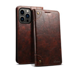 Retro Leather Flip iPhone Case Wallet Magnetic Cover