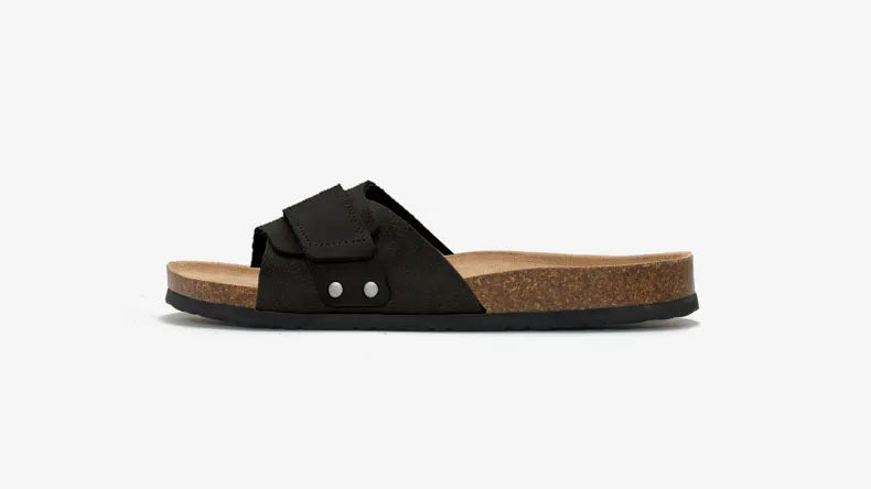 Men's Summer Flat Cork Slipper Softwood Beach Casual Nubuck Slides Mule Clogs Sandals Platform Shoes Ladies Footwear 2025