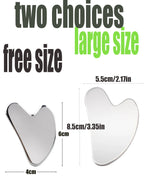 Stainless Steel Gua Sha Scraper Face Massager Neck Guasha Detox