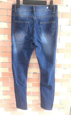 High Waist Ripped Jeans for Women Skinny Black White