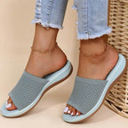 Sandals Women Elastic Force Summer Shoes Women Flat Sandals Casual Indoor Outdoor Slipper Summer Sandals For Beach Zapatos Mujer - Imbasat