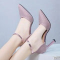 2022 Thick-heeled High-heeled Shoes Female Fairy Wind Summer New All-match Girl Pointed Toe Strap Sandals for Women’s - Imbasat