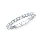 Anziw Full Eternity Bands 2mm Moissanite 925 Sterling Silver
