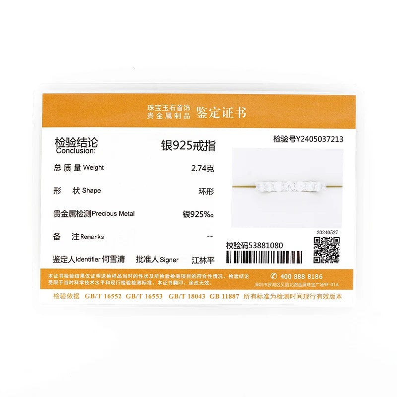 925 Sterling Silver 3mm 5mm Full Moissanite Eternity