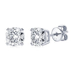 925 Silver Stud Earrings 3.0ctw. Cushion Cut Moissanite Square Earrings