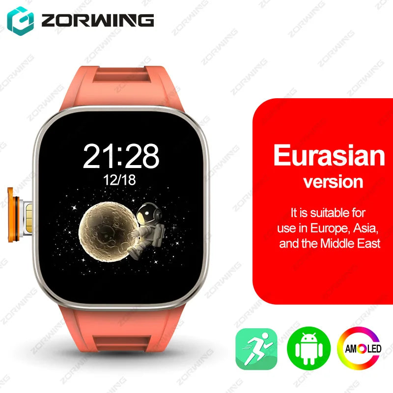 DT Ultra 3 AMOLED Smart Watch Android 9.1 Men Sport Watches 4G SIM Card WiFi GPS Bluetooth Calls Dual-System Mode Smartwatch New