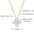 OEVAS Sterling Silver 0.4CT Moissanite Diamond